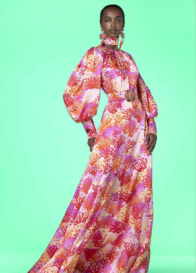 فساتين أكمام طويلة لمناسبات رمضان 2022