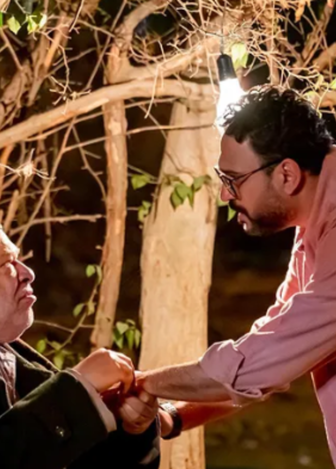 أكرم حسني وصلاح عبد الله من مسلسل مكتوب عليا