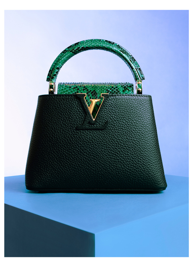 جلسة تصويرية خاصة بـــ "هي" ودار  Louis Vuitton تحت عنوان رفاهية باللون الزمردي