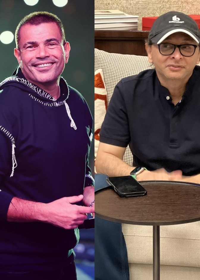 عبد المجيد عبد الله وعمرو دياب 