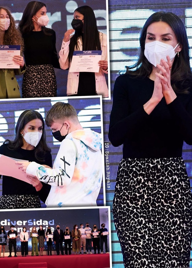 الملكة ليتيزيا في حفل توزيع جوائز المهرجان الثاني للفيلم القصير