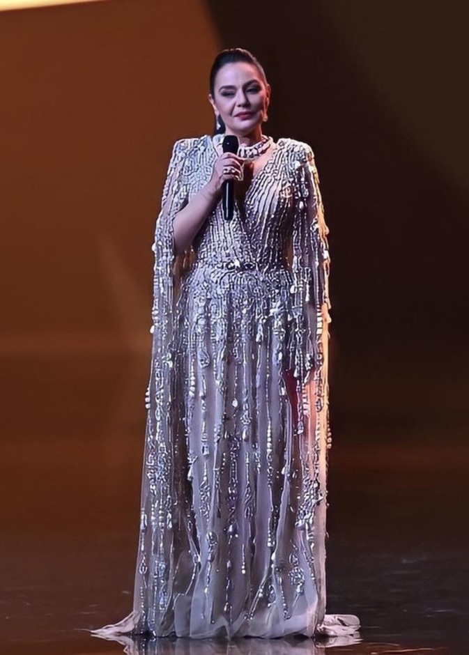 شريهان تتألق في حفل قرعة كأس العالم