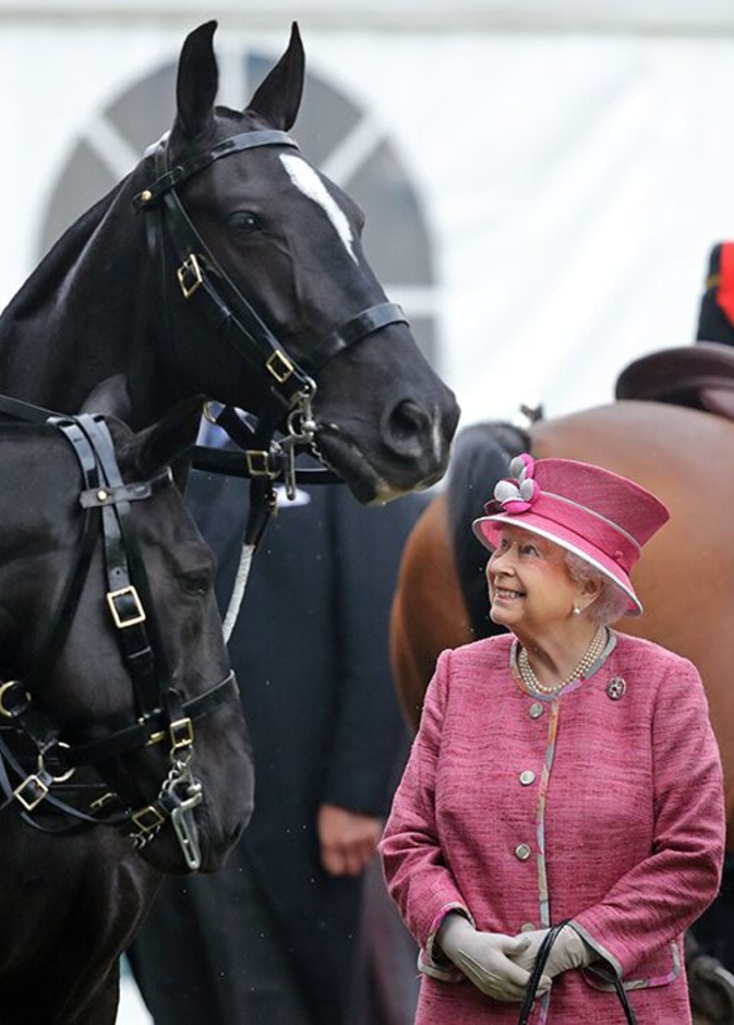 فتح أبواب مضمار تدريب الفروسية الخاص بالملكة بمناسبة احتفالات اليوبيل البلاتيني للملكة