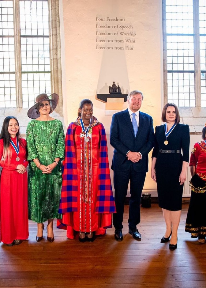 العائلة المالكة الهولندية في حفل توزيع جوائز الحريات الأربع