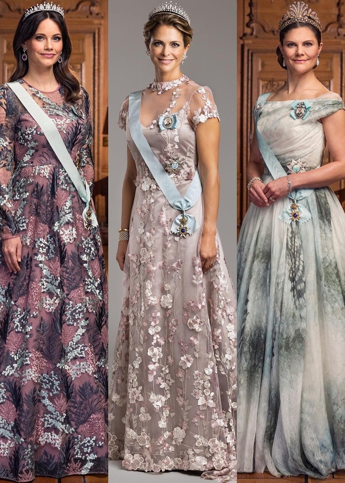 الأميرة صوفيا والأميرة مادلين يظهران بتاجي زفافهما في صور رسمية جديدة