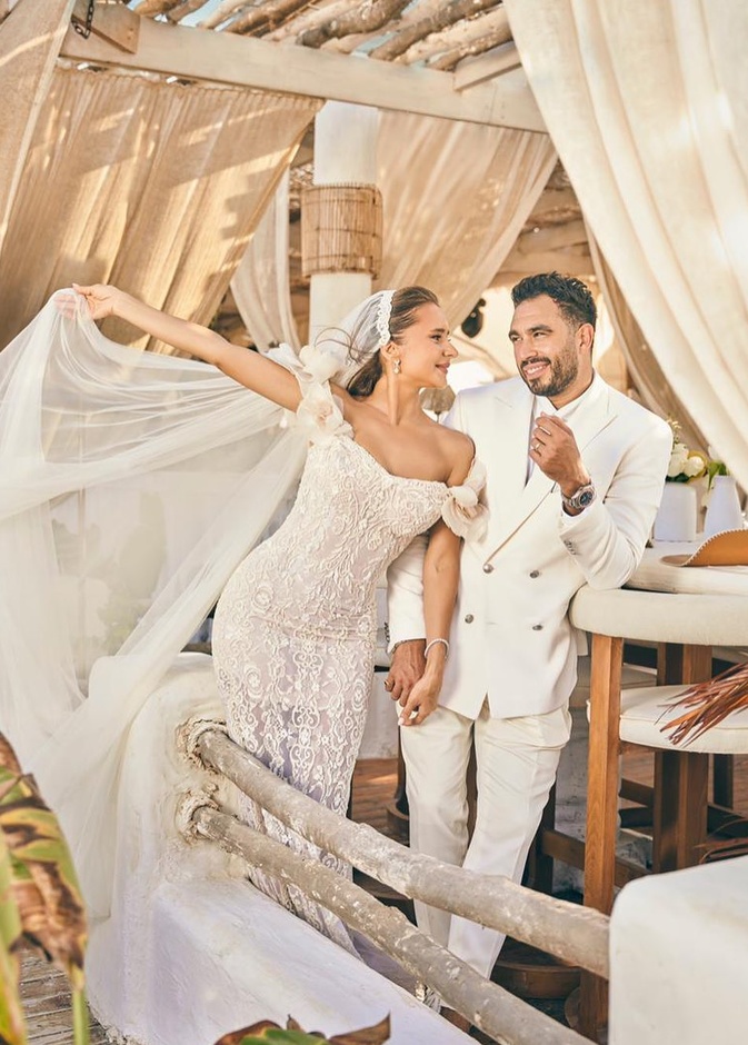 فساتين زفاف من المشاهير انستقرام@nellykarim_official