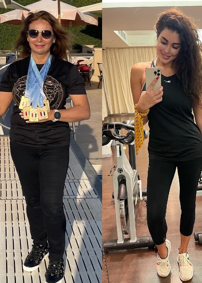 ياسمين صبري ووالتها 