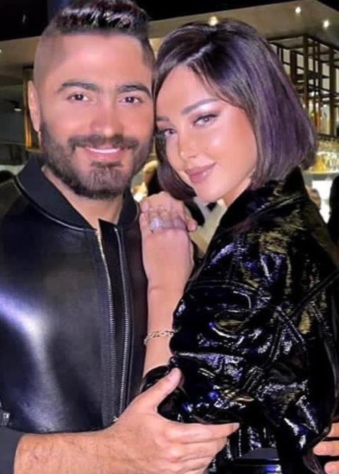 تامر حسني وبسمة بوسيل