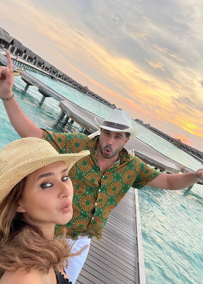 نيللي كريم وزوجها