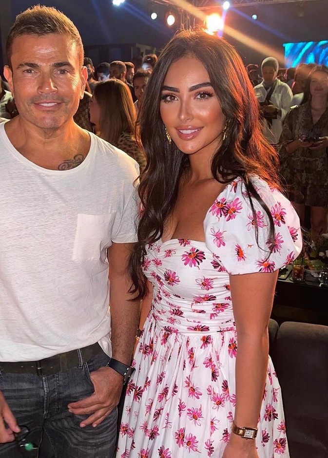 عمرو دياب ونور الغندور