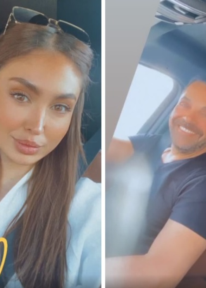 ارق العريان ونيكول سعفان بأول ظهور علني لهم