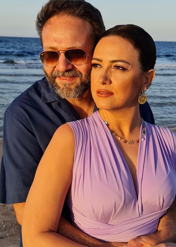 ريهام بد الغفور وزوجها