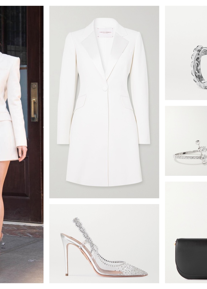 احصلي على إطلالة داكوتا جونسون بالفستان الأبيض القصير