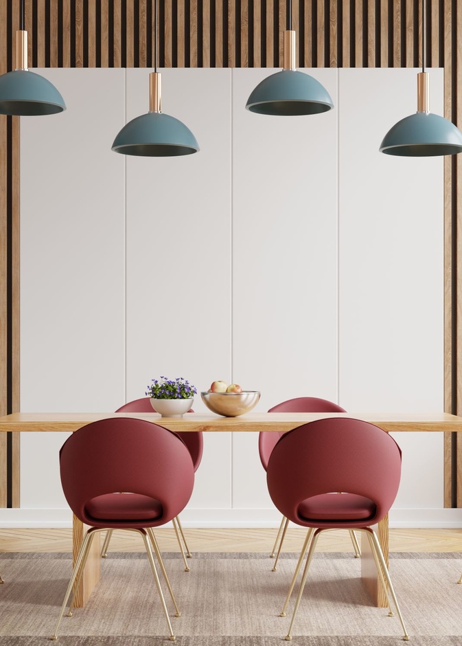 الألوان في ديكورات غرف طعام عصرية