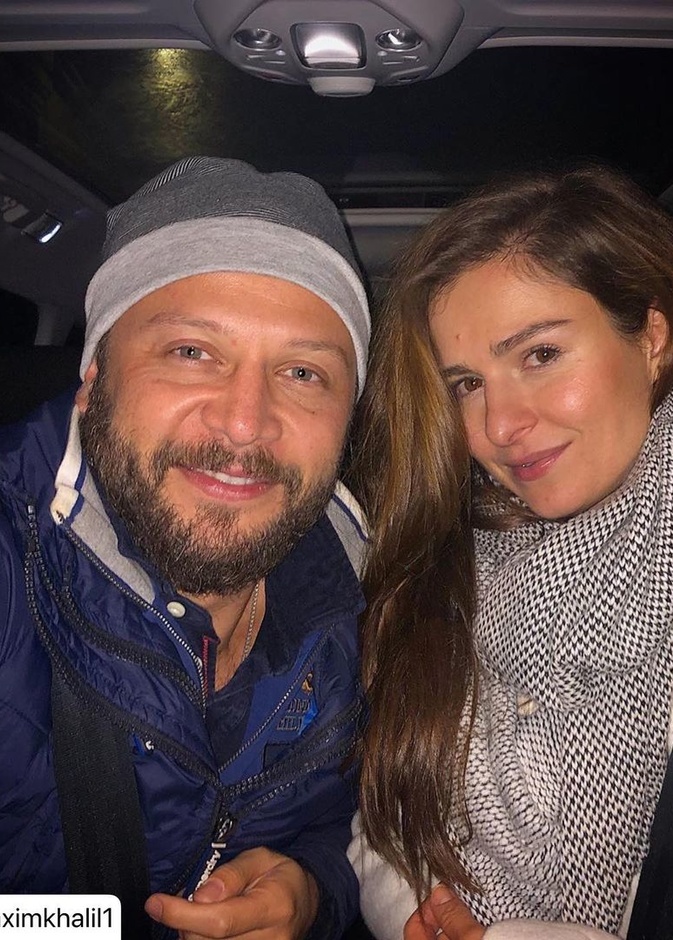 سوسن ارشيد مع مكسم خليل- انستغرام سوسن