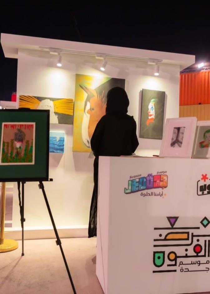 معرض الفنون والرسم في "سيتي ووك" يحتضن الابداعات الفنية للمواهب السعودية من فئة الصم والبكم