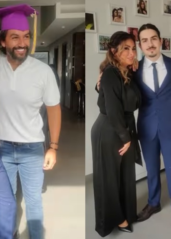 ديما بياعة توثق لحظات مؤثرة من تخرج نجلها 