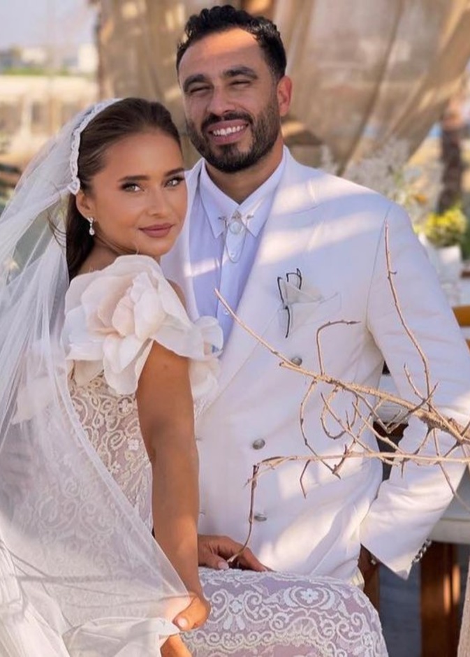 نيللي كريم بحفل زفافها بعد تجربة زوجية سابقة فاشلة