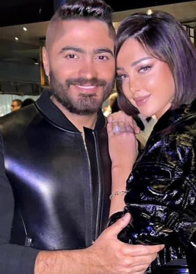 تامر حسني وبسمة بوسيل