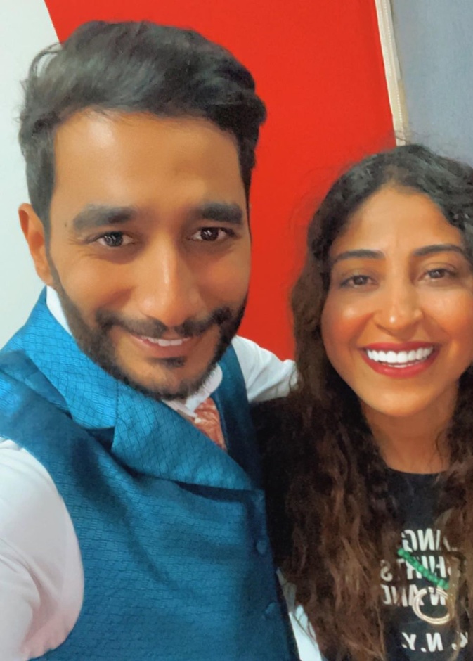 شجون الهاجري وأحمد العوضي