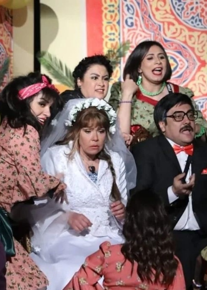 أبطال مسرحية "الحفيد"