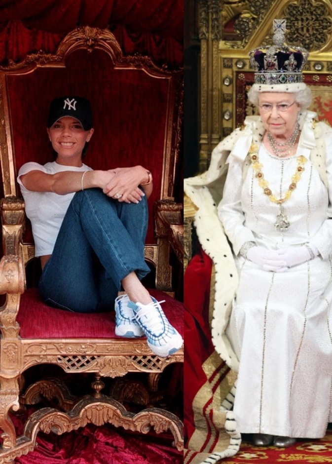 فيكتوريا بيكهام والملكة إليزابيث الثانية