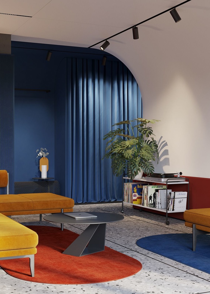 الألوان المشرقة لديكورات منزل عصري