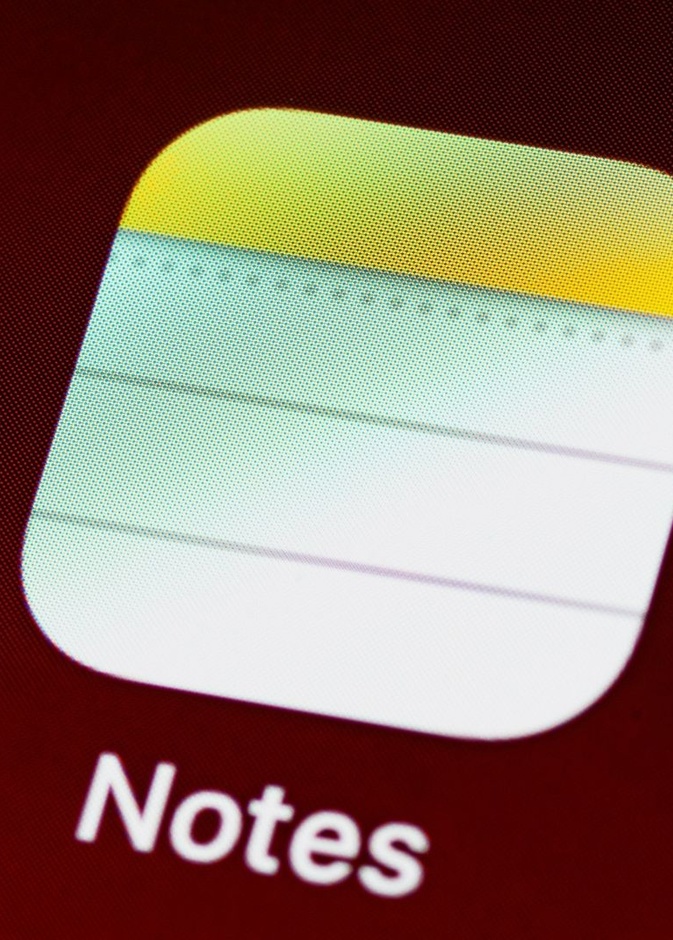 تطبيق Notes هو خيار سريع وسهل للرسائل السرية
