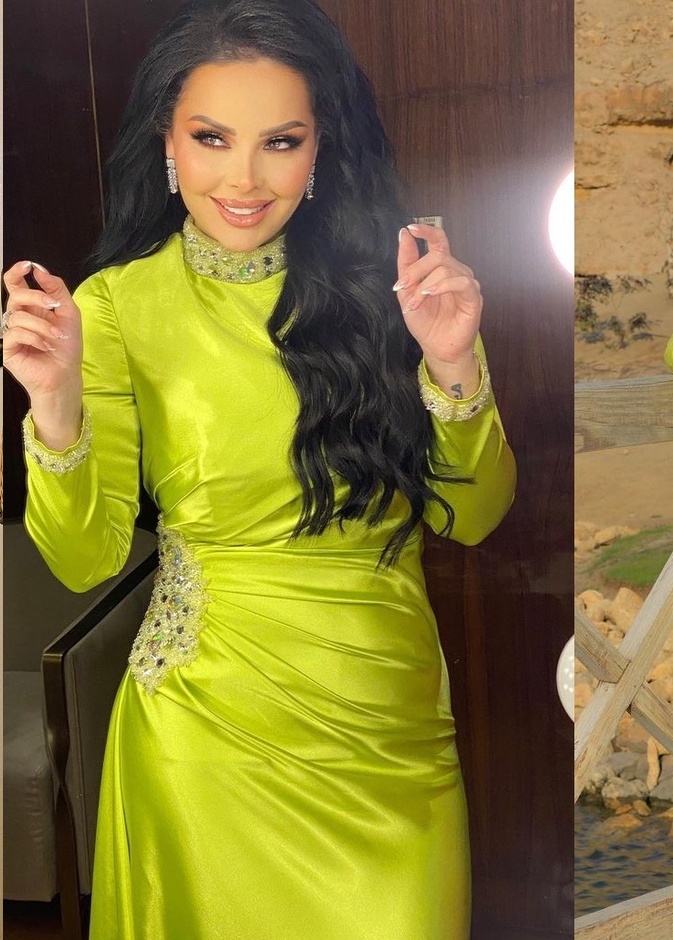 إطلالات النجمات باللون الأخضر الليموني