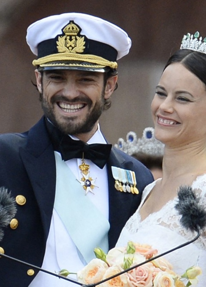 الأمير كارل فيليب والأميرة صوفيا في حفل زفافهما