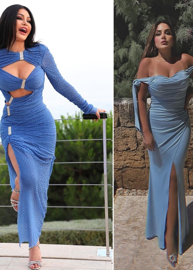 الأرزق يجمع هيفاء وهبي مع زينب فياض بأحدث اطلالة لهما 