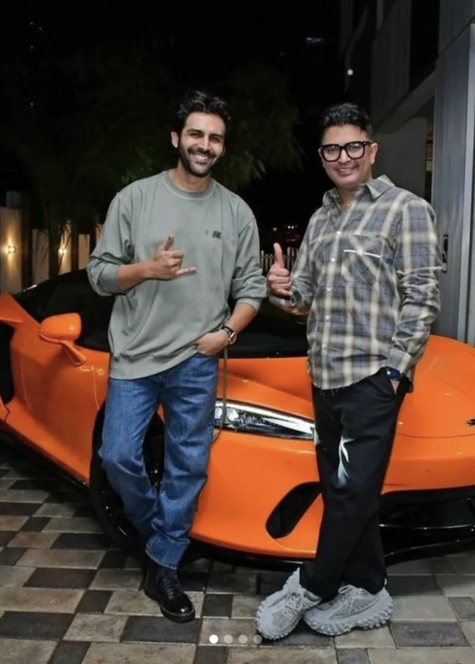 كارتيك أريان يحصل على أول سيارة ماكلارين جي تي في الهند