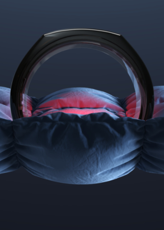 خاتم ذكي يقيس نسبة تشبع الأكسجين في الدم