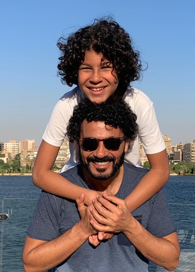 خالد النبوي وابنه زياد 