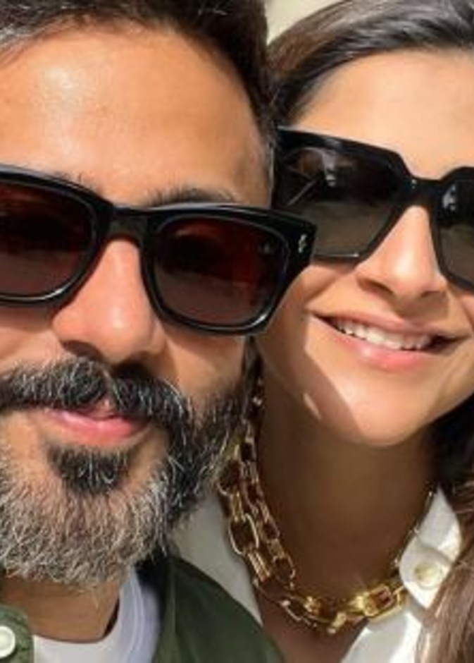 سونام كابور وزوجها في حفل أديل في لندن