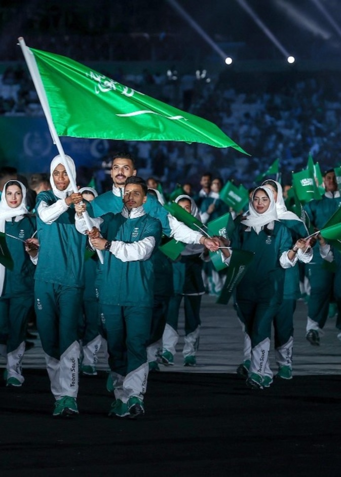 بالصور: الوفد السعودي في حفل افتتاح دورة ألعاب التضامن الإسلامي و"دنيا أبو طالب" ترفع العلم السعودي