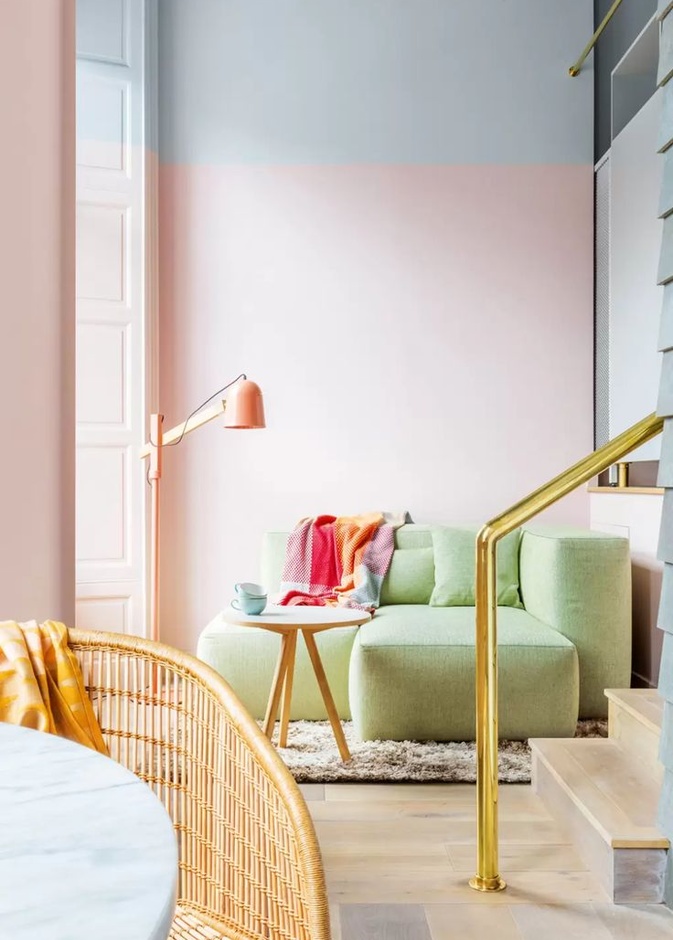 المزج بين درجات الباستيل