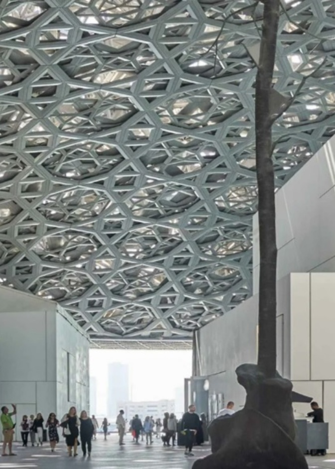 تصميم فريد لمتحف اللوفر - المصدر زوروا أبوظبي