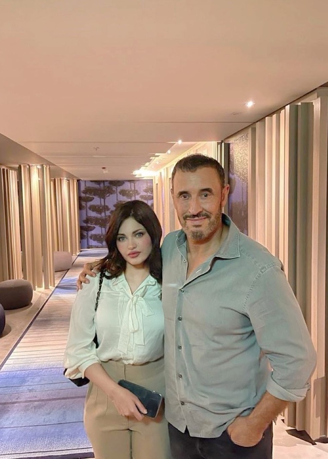 كاظم الساهر مع ابنة أخيه