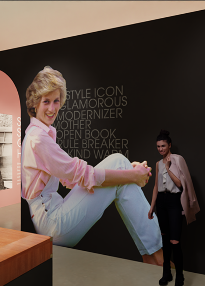 فستان زفاف الأميرة ديانا المٌقلد في معرض لاس فيغاس