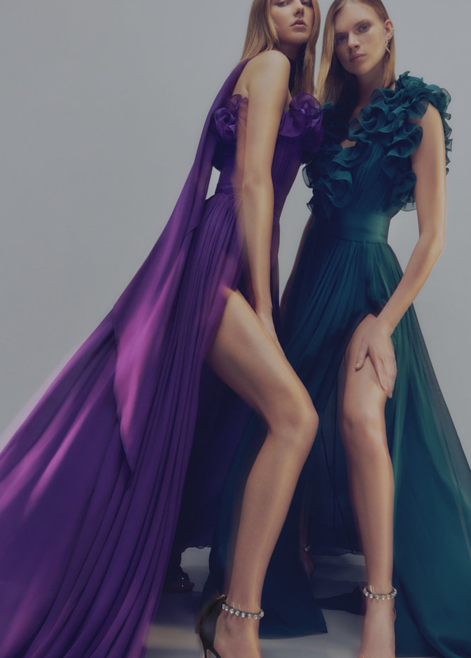 تصاميم فساتين كشكش من Elie Saab 
