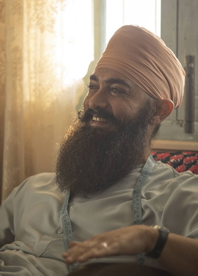 عامر خان في فيلمه "Laal Singh Chaddha"