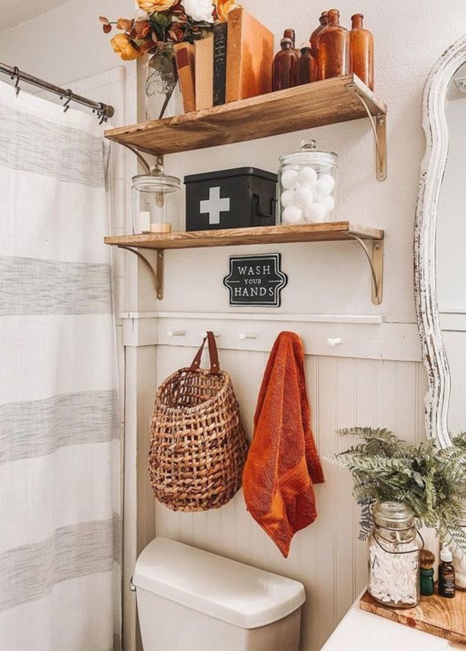 ابدئي بتزيين حمامك لفصل الشتاء، باختيار المناشف ذات ألوان هذا الموسم، مثل البني والبرتقالي