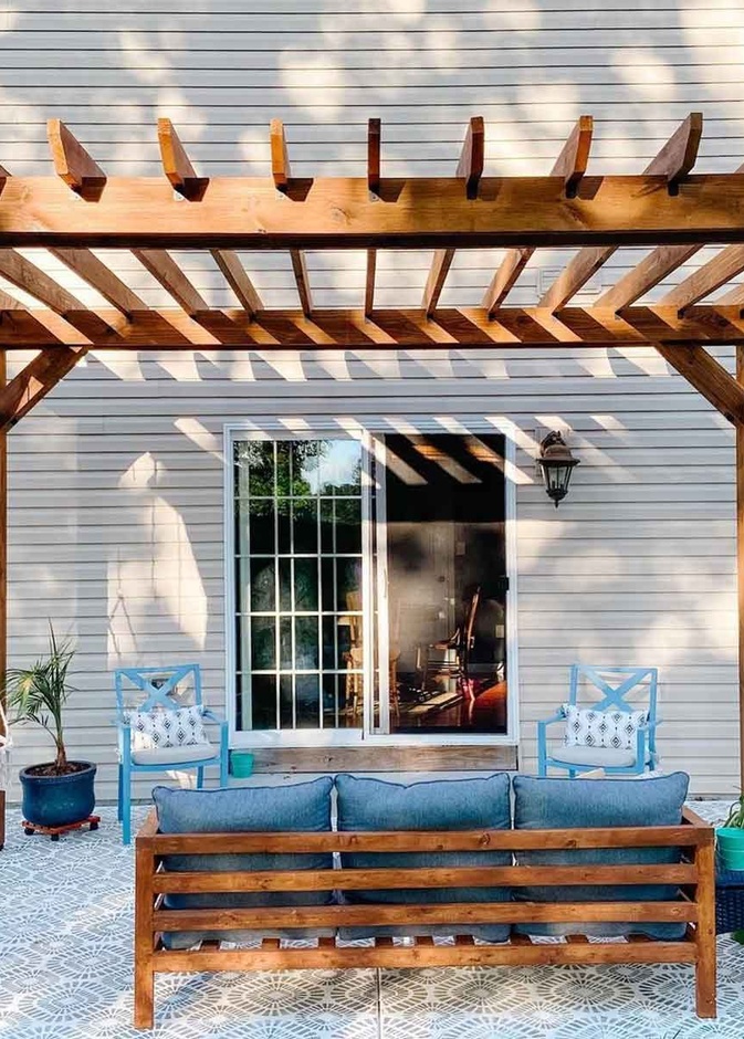 تصميم عصري لمظلة خشبية رائعة