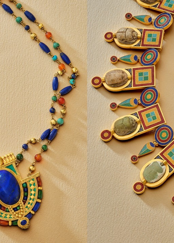 مجوهرات مستوحاة من الحضارة المصرية القديمة في مزاد سوذبيز في ديسمبر