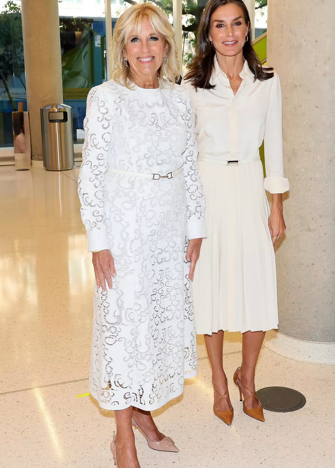 السيدة الأمريكية الأولى تستقبل صديقتها العزيزة الملكة ليتيزيا