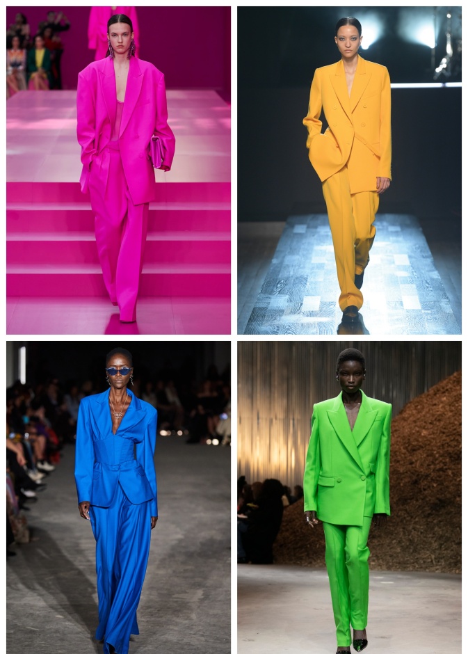 اختاري إحدى هذه البدلات الرسمية الملونة لإطلالة مميزة وعصرية 