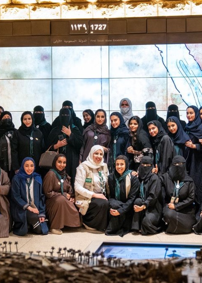 بحضور الأميرة "سما بنت فيصل".. الدرعية تحتضن أول مشاركة نسائية مفتوحة على مستوى المملكة في برامج الكشافة