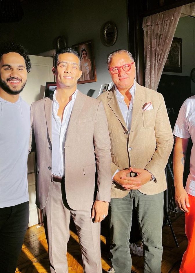 محمد رمضان في كواليس مسلسله الجديد