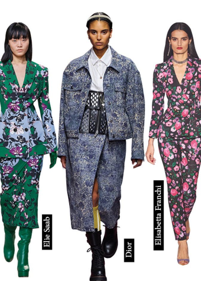 أحدث طرق تنسيق تصاميم نقشات الأزهار التي اجتاحت عالم الوضة لتفرض نفسها في خزانتك الشتوية 